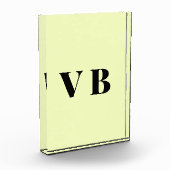 シンプル無地のミニマルカラーカスタムパステルカスタム フォトブロック (左)