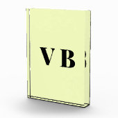 シンプル無地のミニマルカラーカスタムパステルカスタム フォトブロック (右)