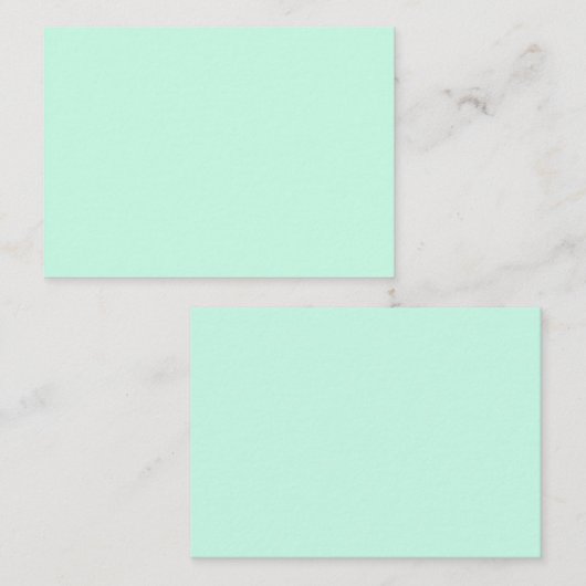 シンプル無地のミニマルカラーカスタムパステルカスタム  名刺 (正面/裏面)