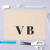 シンプル無地のミニマルカラーカスタムパステルカスタム 薄葉紙 (クラフト)