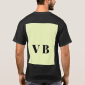 シンプル無地のミニマルカラーカスタムパステルカスタム Tシャツ (裏面)