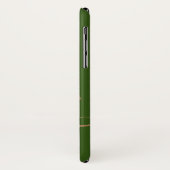 シンプル無地の色の黒い金ゴールドパーソナライズされた名 Case-Mate iPhoneケース (裏面/左)