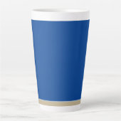 シンプル無地の色カスタムミニマルTシャツセラミ カフェラテマグ (正面)