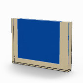 シンプル無地の色カスタムミニマルTシャツセラミ フォトブロック (右)