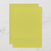 シンプル無地の色結婚サンキューカード エンクロージャーカード (正面/裏面)