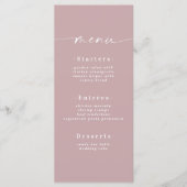 シンプル無地のColor Dusty Mauveのメ結婚ニュー メニュー (正面)