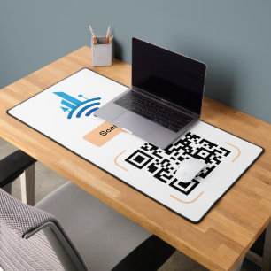 シンプル無料Wi-Fi QRコード デスクマット