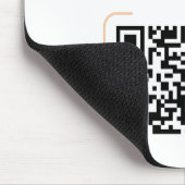 シンプル無料Wi-Fi QRコード マウスパッド (コーナー)