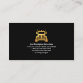 シンプル無期限レトロ金ゴールド車  名刺 (裏面)