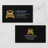 シンプル無期限レトロ金ゴールド車  名刺 (正面/裏面)