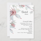 シンプル熱帯フローラブライダルシャワー 招待状 (正面)
