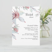 シンプル熱帯フローラブライダルシャワー 招待状 (スタンド正面)