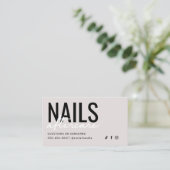 シンプル爪、 ネイルアフターケアカード 名刺 (スタンド正面)