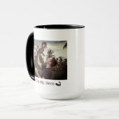 シンプル父の日の写真コーヒーマグ マグカップ (正面左)