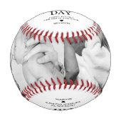 シンプル父の日フォトベースボール 野球ボール (正面)