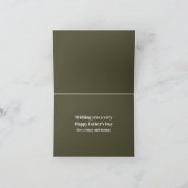 シンプル父の日ヴィンテージ素朴魚釣り魚釣り カード (内部)