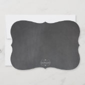 シンプル版卒業写真発表 招待状 (裏面)