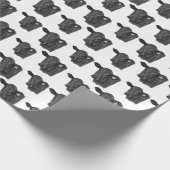 シンプル牛の包装紙 ラッピングペーパー (角)