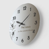 シンプル物 ラージ壁時計 (傾斜)