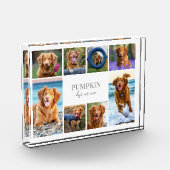 シンプル犬ペットフォトコラージュ フォトブロック (左)