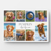 シンプル犬ペットフォトコラージュ フォトプラーク (正面)