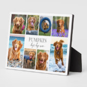 シンプル犬ペットフォトコラージュ フォトプラーク (側面)