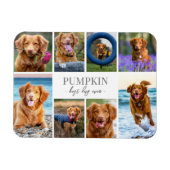 シンプル犬ペットフォトコラージュ マグネット (横)