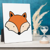シンプル狐の頭 フォトプラーク (側面)