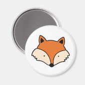 シンプル狐の頭 マグネット (正面/裏面)
