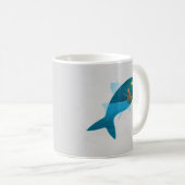 シンプル独創性ユニーク想像力に富んだ漁師 コーヒーマグカップ (正面右)