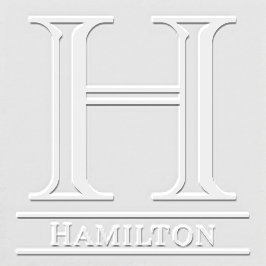 シンプル独身のはっきりしたイニシャルモノグラム名#4