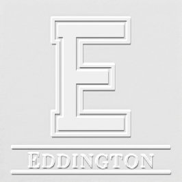 シンプル独身のはっきりしたイニシャルモノグラム名#5