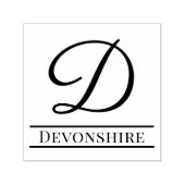 シンプル独身のはっきりしたイニシャルモノグラム名#8 セルフインキングスタンプ (デザイン)