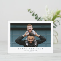 シンプル独身のモダン写真新年