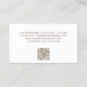 シンプル猫座 名刺 (裏面)