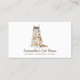 シンプル猫座 名刺