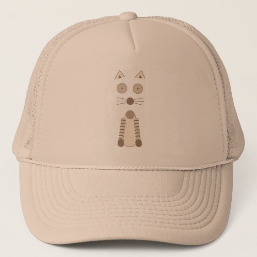 シンプル猫 キャップ (正面)
