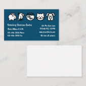 シンプル獣医ビジネスカードデザインテンプレート 名刺 (正面/裏面)