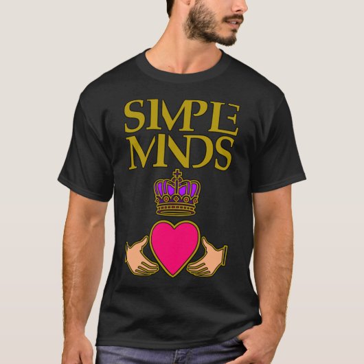 シンプル王室のハートクラシックTシャツ Tシャツ (正面)