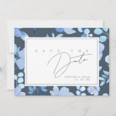 シンプル王室のブルーオプルンス野結婚花 セーブザデート (正面)