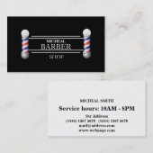 シンプル理容師 名刺 (正面/裏面)