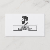 シンプル理容師 名刺 (正面)