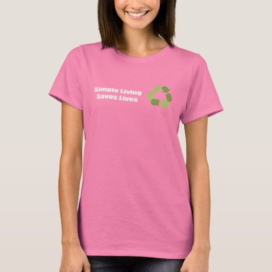 シンプル生き救る Tシャツ (正面)