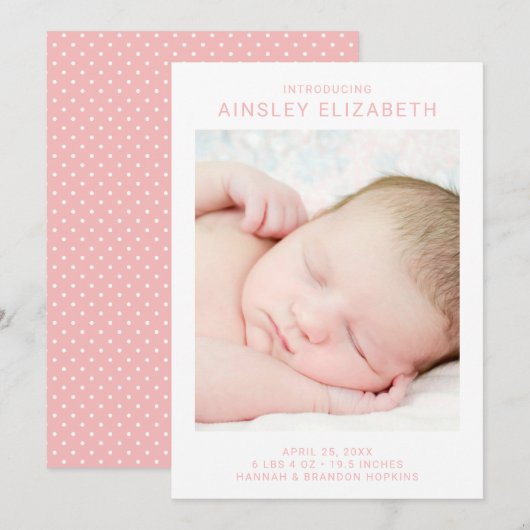 シンプル生モダン生発表 招待状 (正面/裏面)