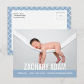 シンプル生モダン生発表 案内ポストカード (正面/裏面)