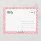 シンプル生モダン生発表 案内ポストカード (裏面)