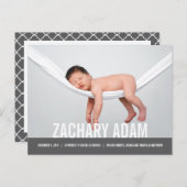 シンプル生モダン生発表 案内ポストカード (正面/裏面)