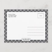 シンプル生モダン生発表 案内ポストカード (裏面)