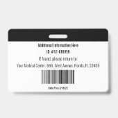 シンプル産婦人科医バッジ バッジ (裏面)