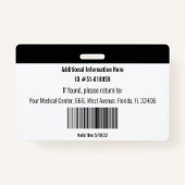 シンプル産婦人科医バッジ バッジ (裏面)